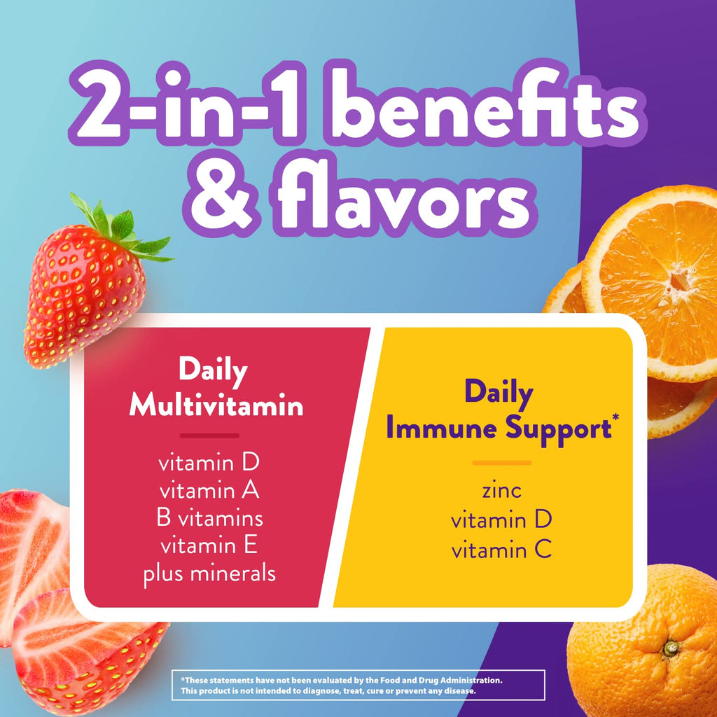 Vitafusion Multivitamin Gummies + Immune Support - 90 Gummies - image 10