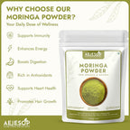AEJESOP Organic Moringa Oleifera Leaf Powder - 7 oz - image 3
