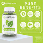PUREFINITY Daily Super Greens Gummies with Spirulina - 60 Count - image 4