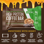 Coffee Snax Protein Coffee Energy Bar Peanut Butter - 12 Count - image 3