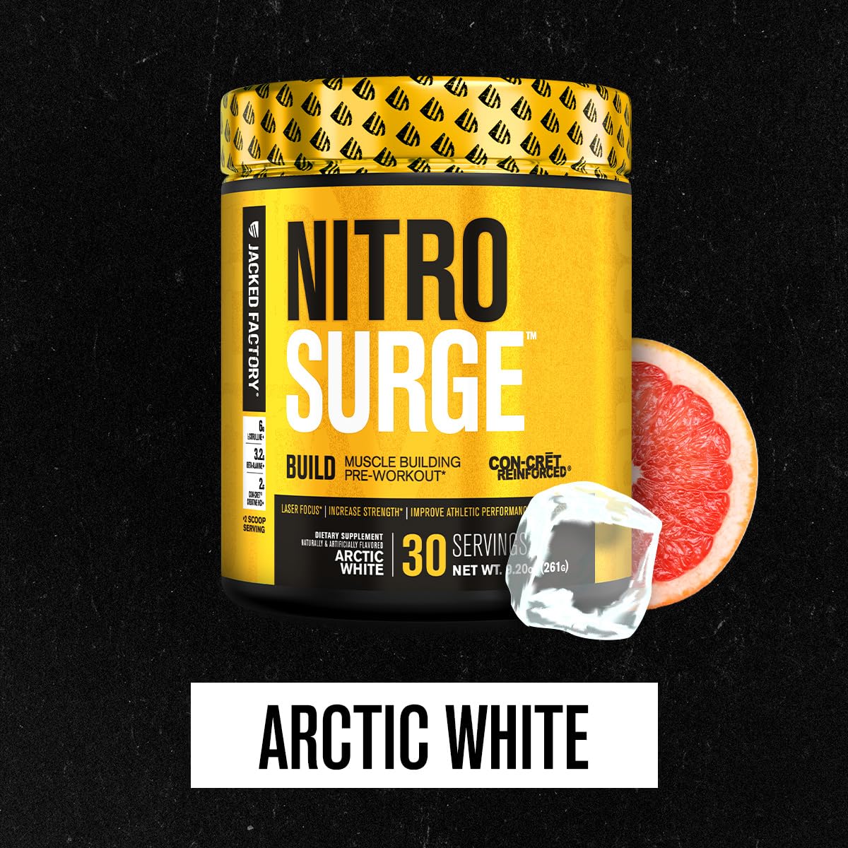 Jacked Factory Nitrosurge Build Pre Workout with Creatine
