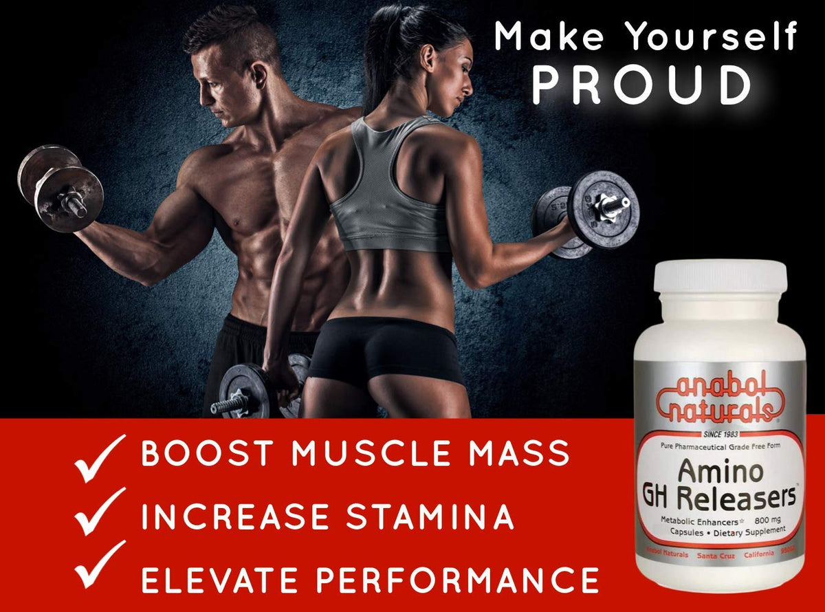 Anabol Naturals Amino GHReleasers Pre-Workout Amino Acid - 500 Capsules - image 4