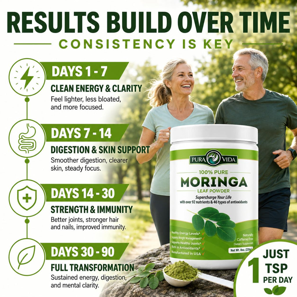 PURA VIDA MORINGA Organic Moringa Powder - 8 oz - image 11