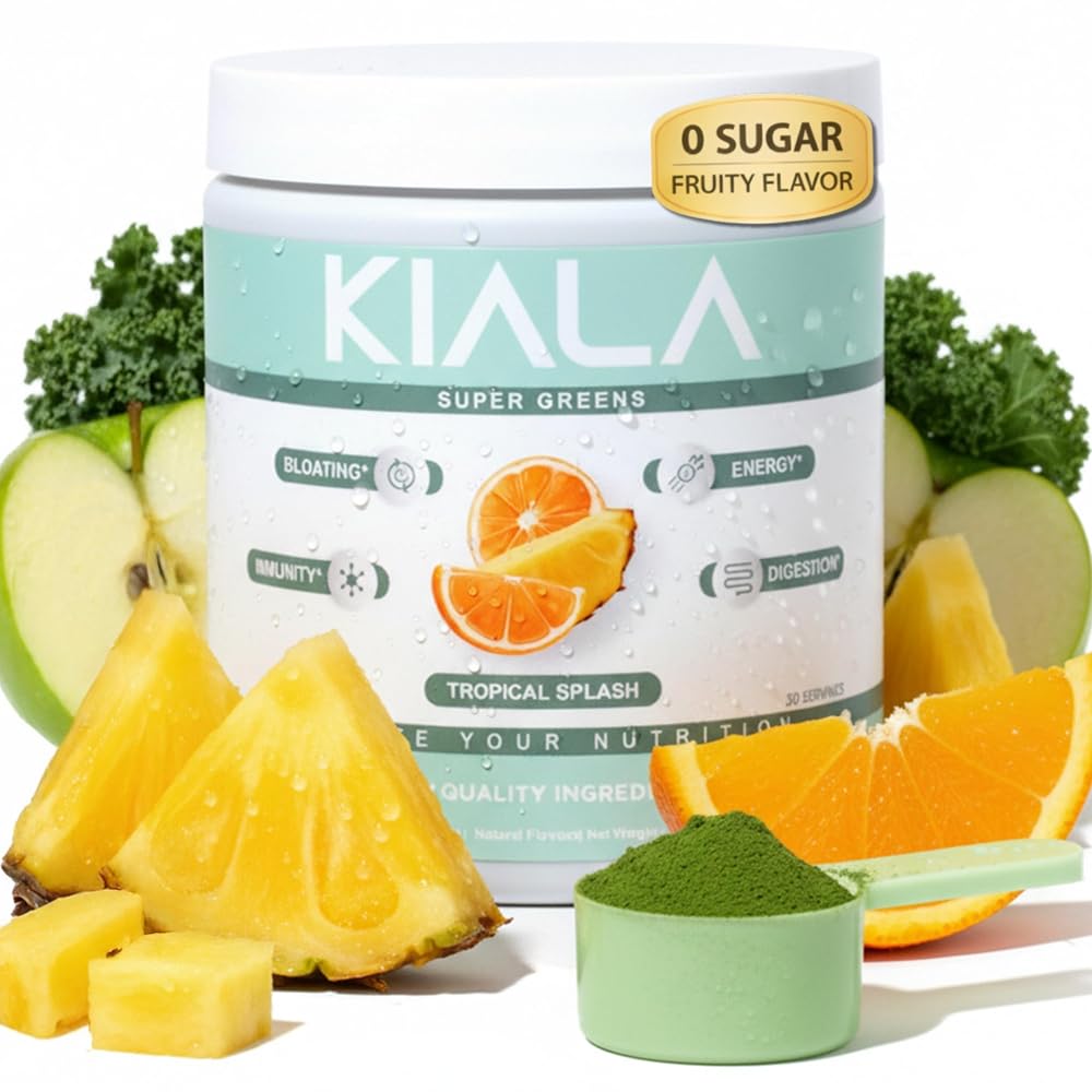 Kiala Nutrition Super Greens Powder - Digestive Health for Women