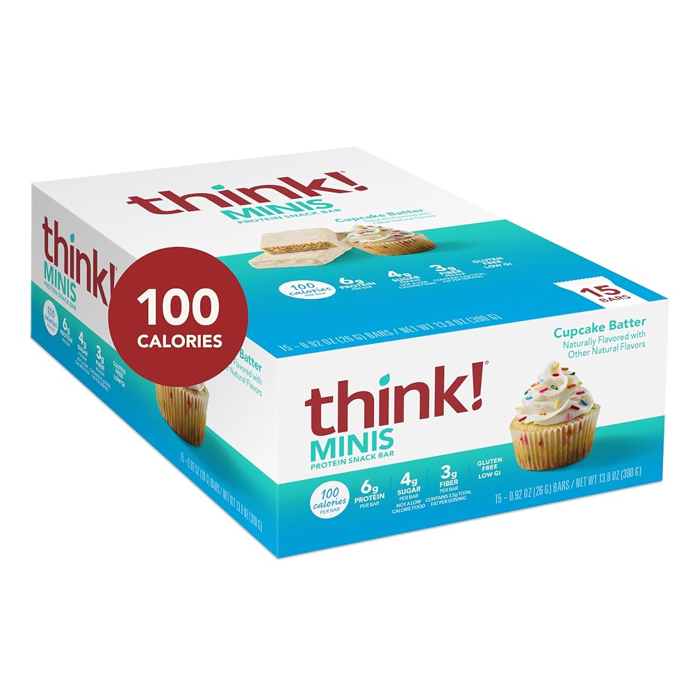thinkThin think! Minis Protein Snack Bar Cupcake Batter - 15 Count - image 6