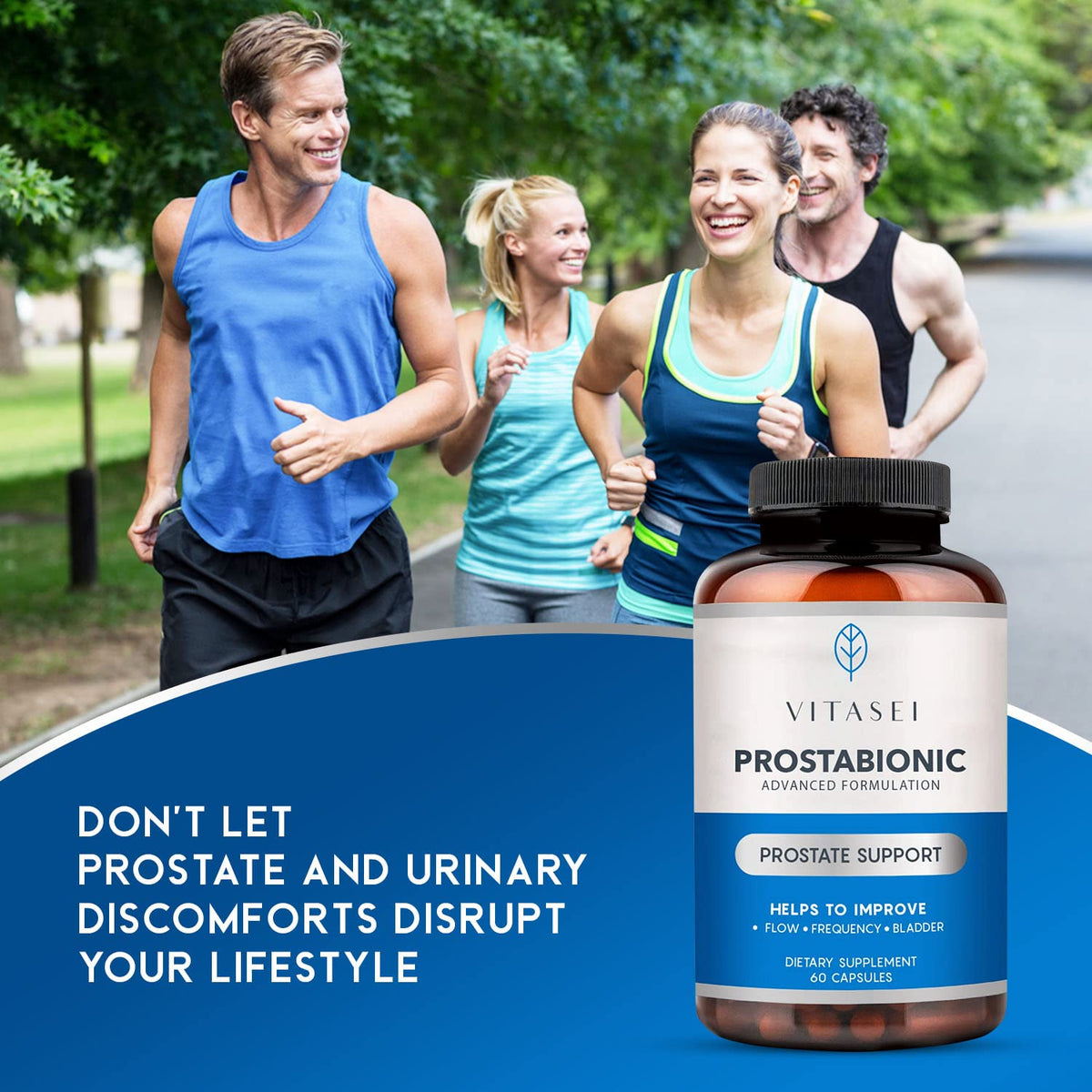 VITASEI Prostabionic Prostate Dietary Supplements for Men W/Saw