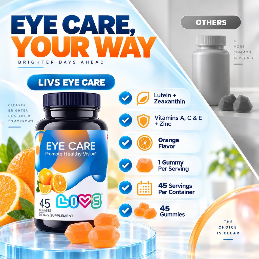 LIVS Eye Care Lutein and Zeaxanthin Gummies - 45 Gummies - image 9