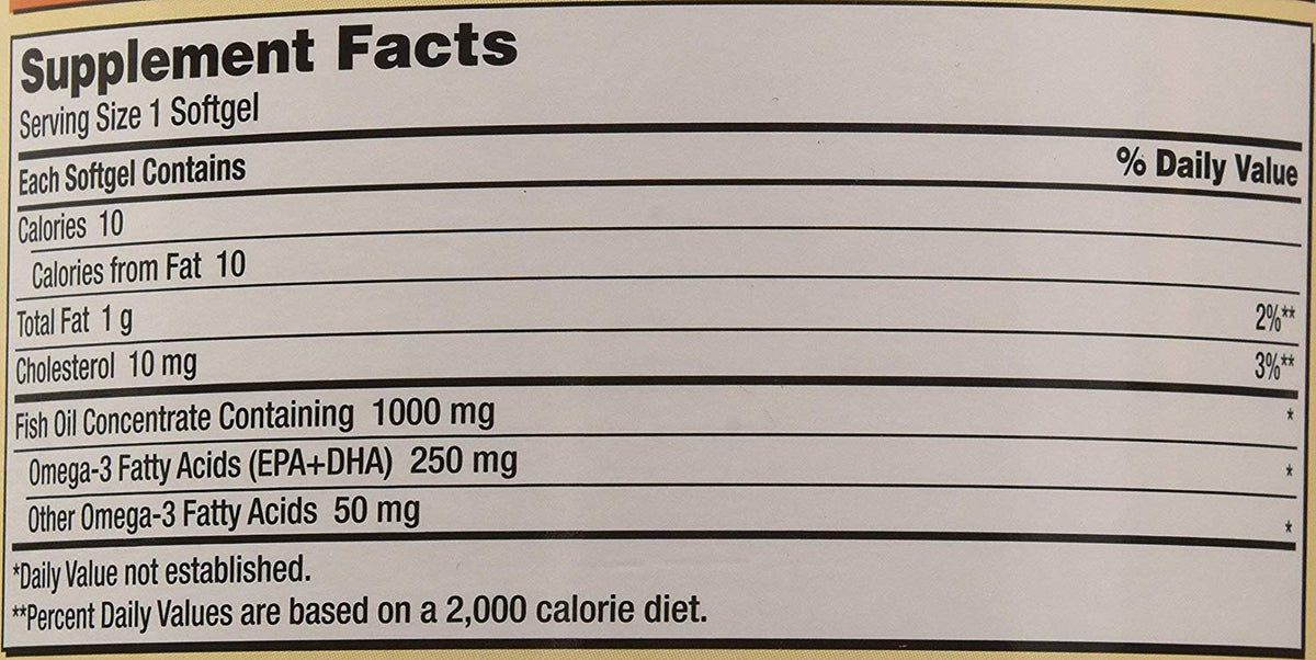 Kirkland Signature Fish Oil Concentrate 300mg Omega-3 - 400 Count - image 3