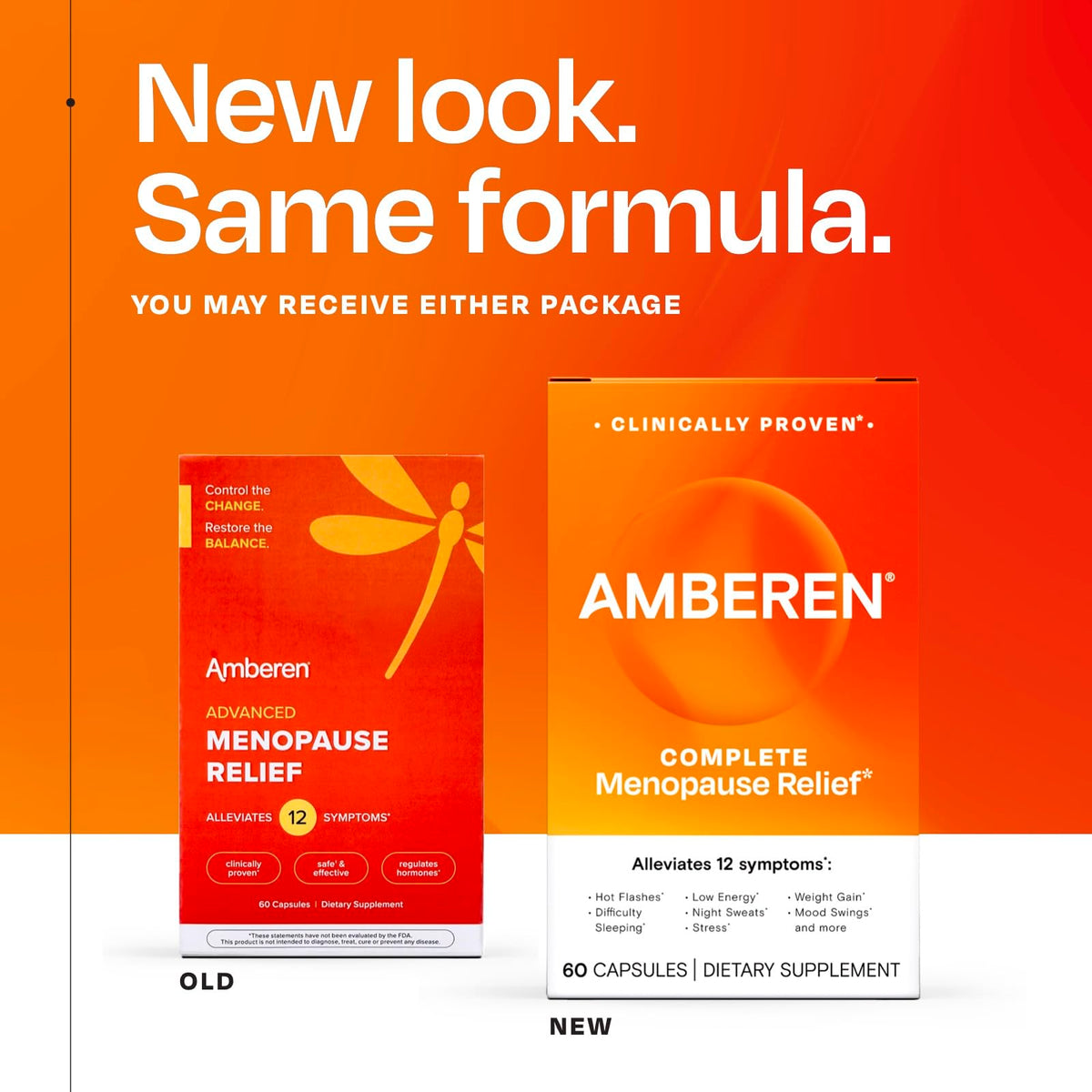 Amberen Menopause Supplement Multi-Symptom Relief - 60 Capsules - image 10