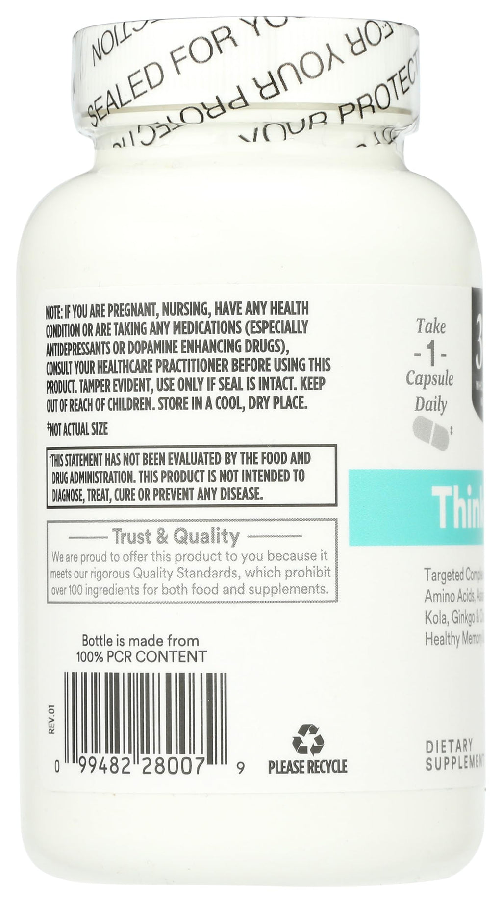 365 by Whole Foods Market Think Smart B Vitamins & Ginkgo - 120 Capsules - image 6