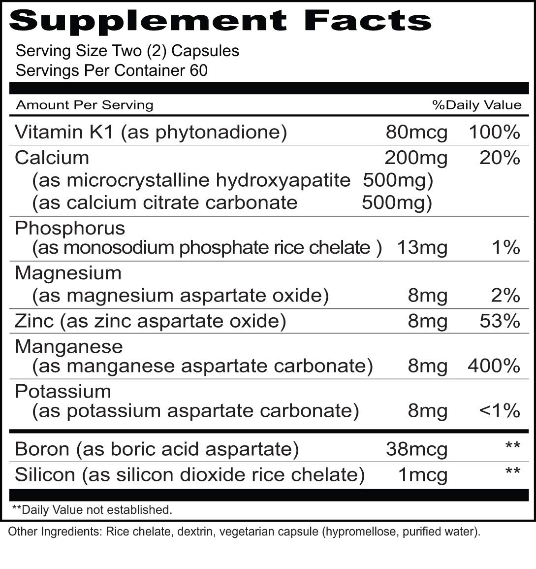 Priority One M.C.H.C. Calcium - 120 Capsules - image 2