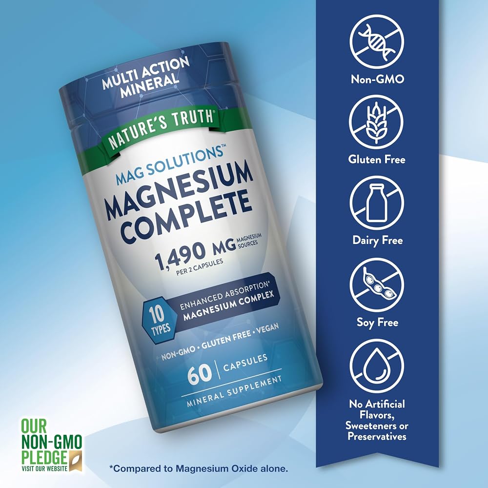 Nature's Truth Magnesium Complex 10 Forms - 60 Capsules - image 3