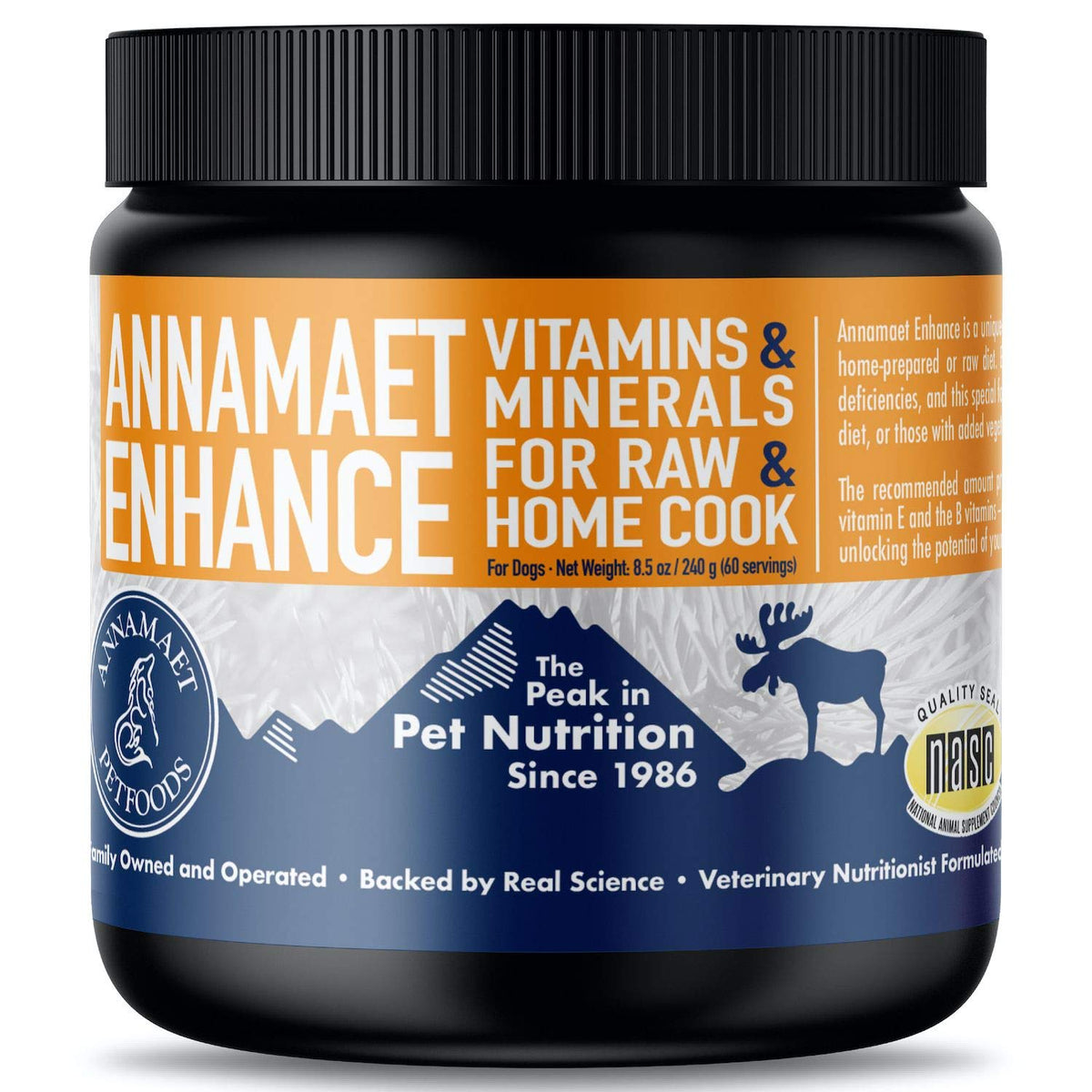 Annamaet Enhance Vitamin and Mineral Supplement for Dogs - 8.5 oz