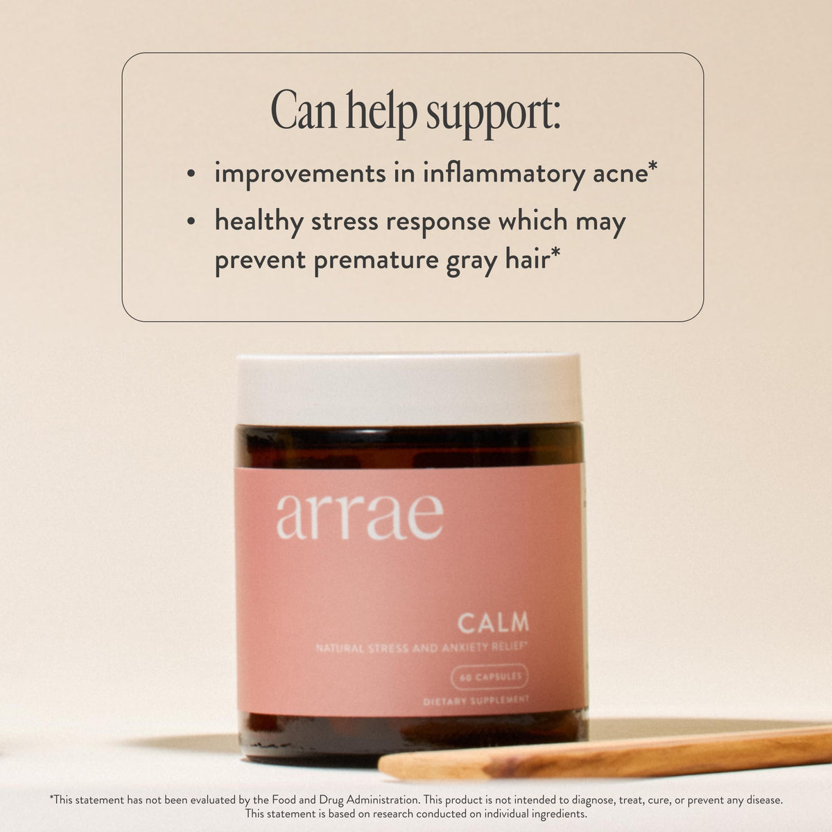 Arrae Calm Cortisol Manager Stress Relief - 60 Capsules - image 5