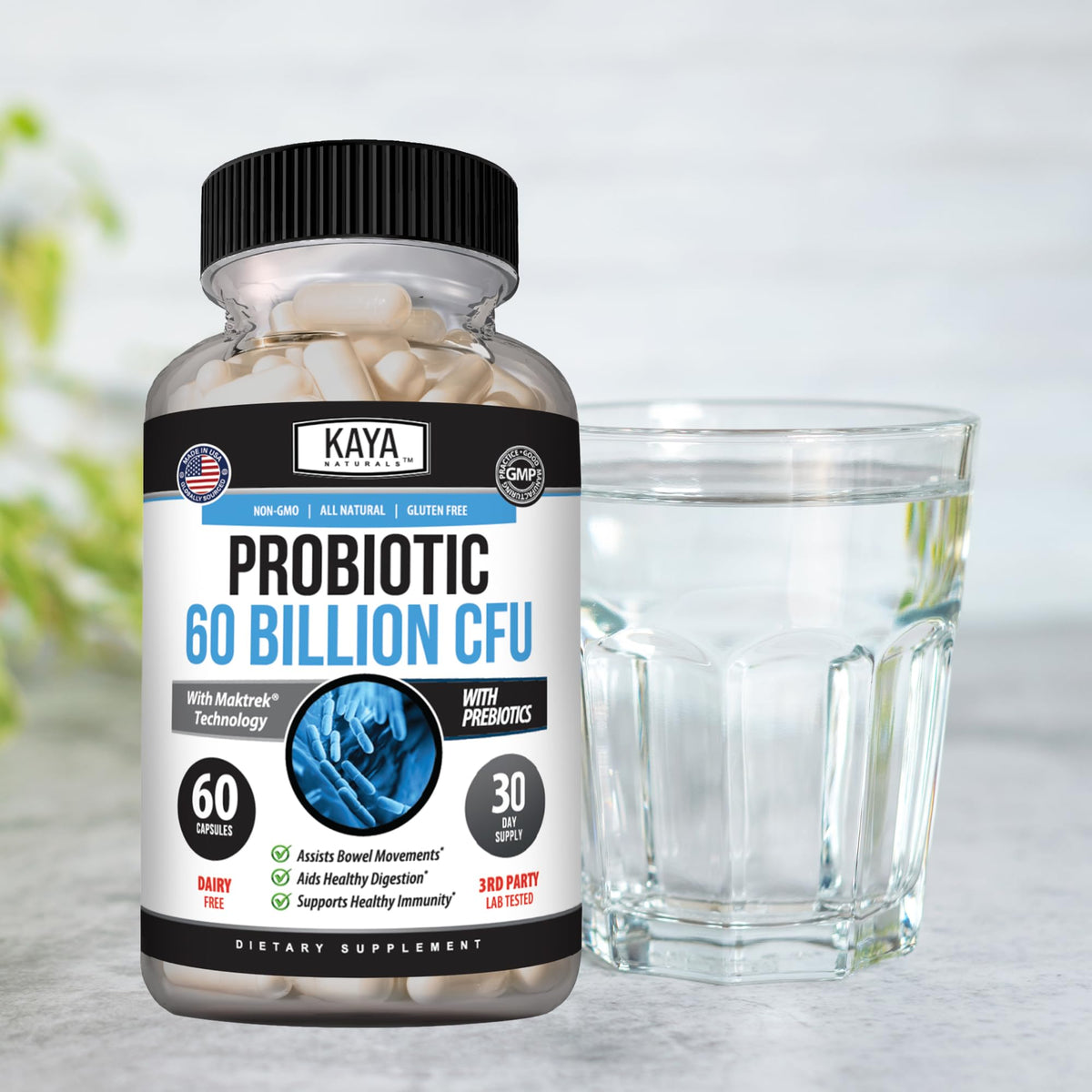 Kaya Naturals Probiotic 60 Billion CFU 4 Strains - 60 Capsules - image 9