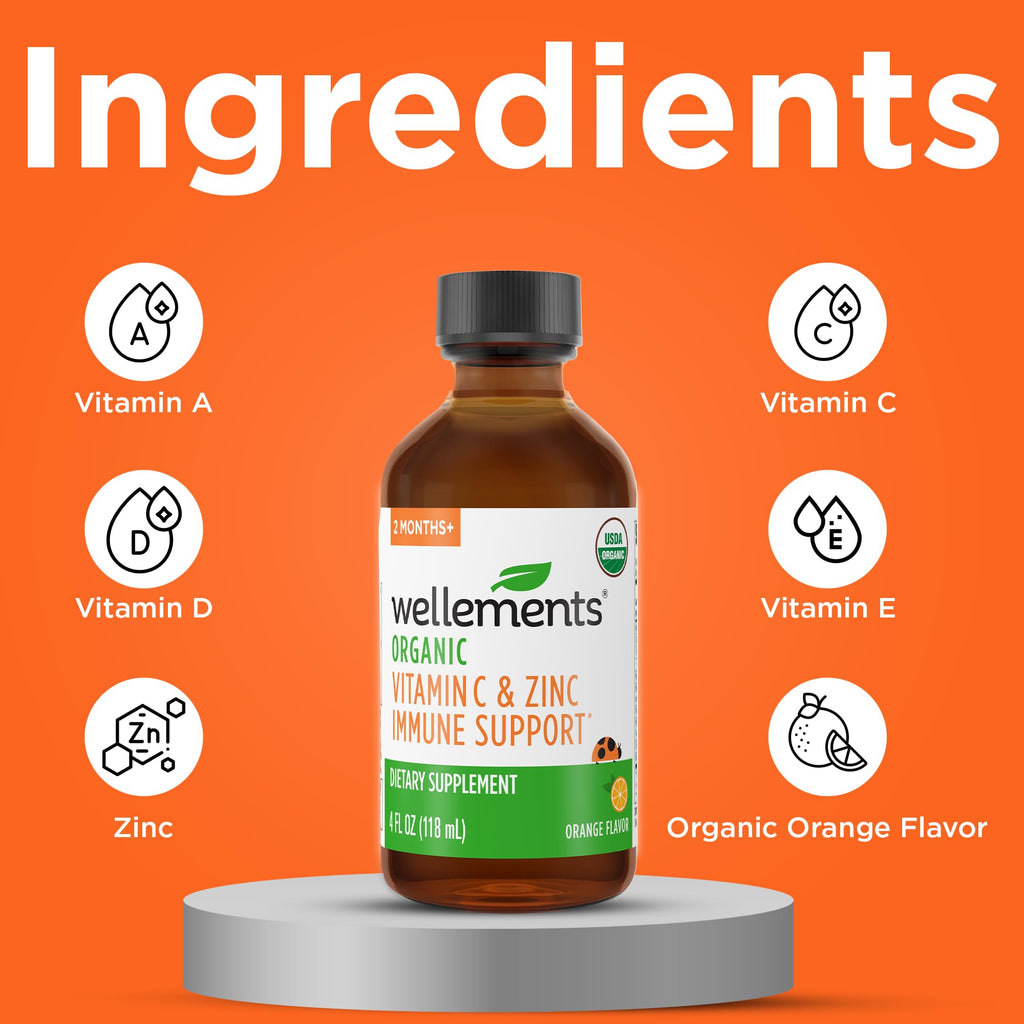 Wellements Organic Kids Immune Support Syrup Vitamin C & Zinc - 4 Fl Oz - image 4