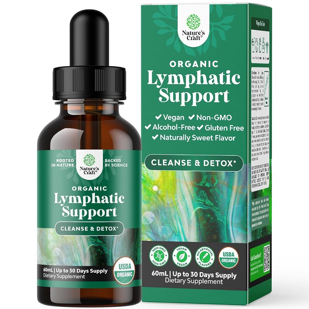 Natures Craft Organic Lymphatic Drainage Drops - 2 Fl Oz