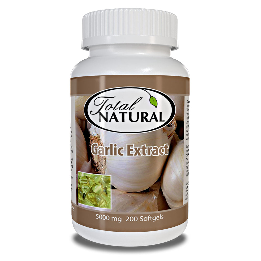 Total Natural Garlic Extract 5000mg - 2400 Softgels - image 2