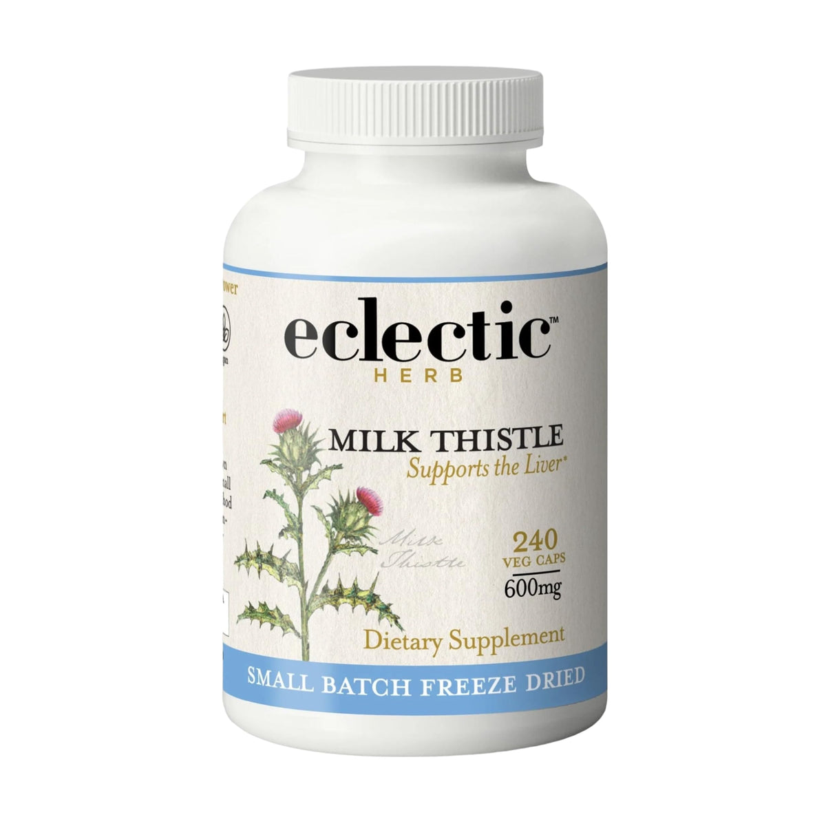 Eclectic Herb, Organic Milk Thistle Capsules, Liver Support + Detox