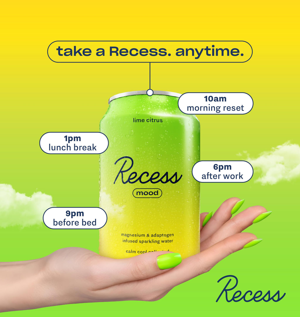 Recess Mood Calm Drink Lime Citrus - 12 Pack - image 4