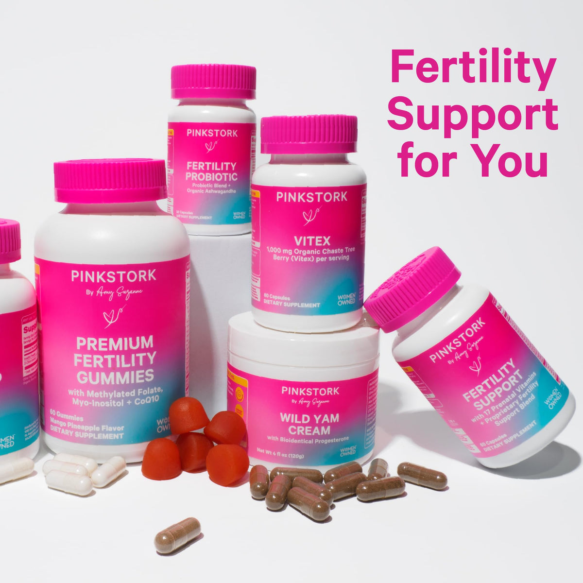 Pink Stork Fertility Support Probiotics for Women - 30 Capsules - image 5