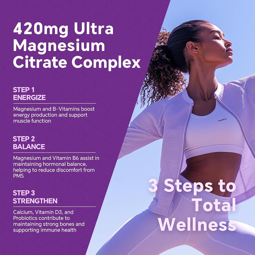 VEETAGYO Magnesium Citrate Gummies 420mg - 60 Gummies - image 6