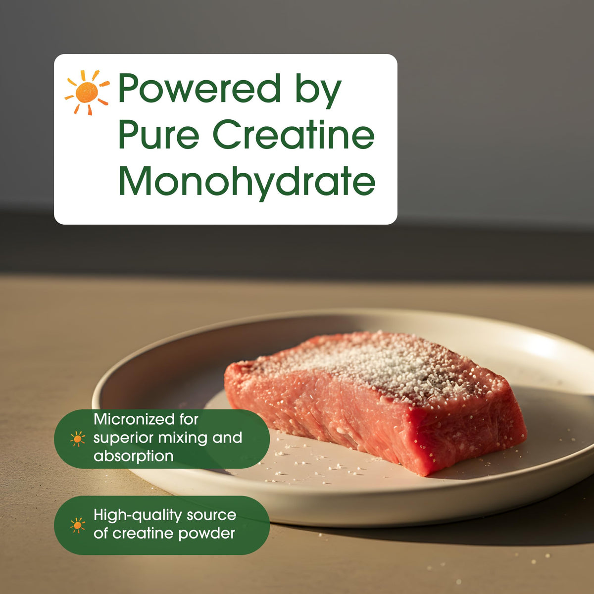 NatureBell Instant Creatine Monohydrate Powder 5,000mg Per Serving