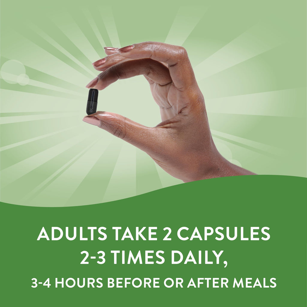 Nature's Way Activated Charcoal 560mg - 360 Capsules - image 5