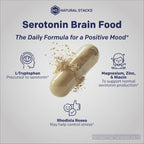 Natural Stacks Serotonin Brain Food Mood Support - 60 Capsules - image 5