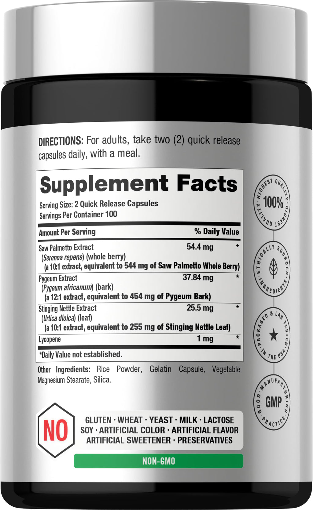 Horbäach Prostate Support Complex Herbal Supplement - 200 Capsules - image 2