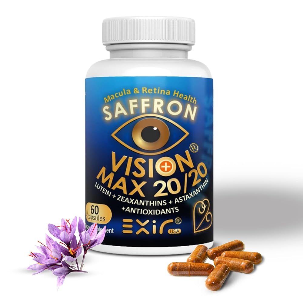 EXIR Eye Supplement with Lutein & Saffron - 60 Capsules