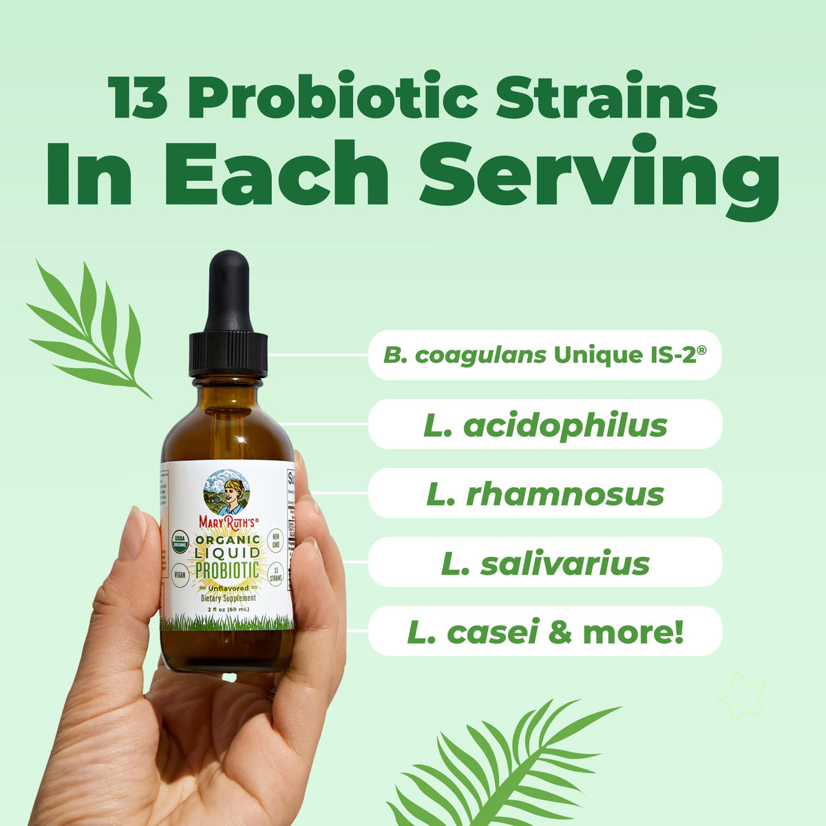 MARYRUTH'S Organic Liquid Probiotic for Adults & Kids - 2 Fl Oz - image 5