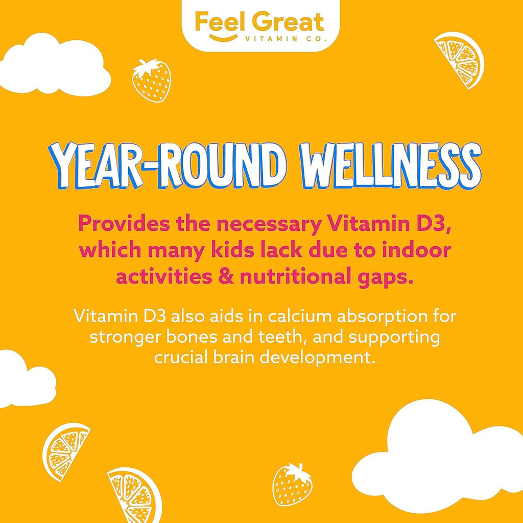 The Feel Great Vitamin Company Feel Great Kids Vitamin D3 1000 IU