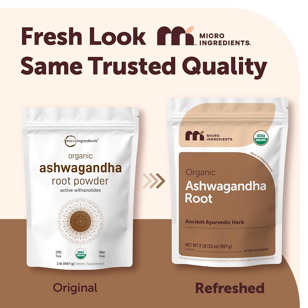 Micro Ingredients Organic Ashwagandha Root Powder - 2 lb - image 2
