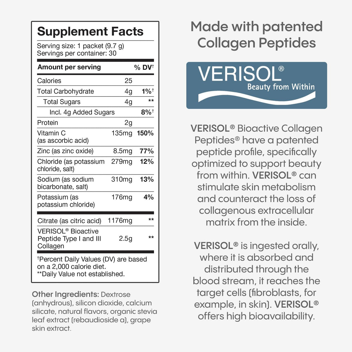 Hydralyte Plus Collagen Electrolyte Hydration Powder - 10.2 oz - image 2
