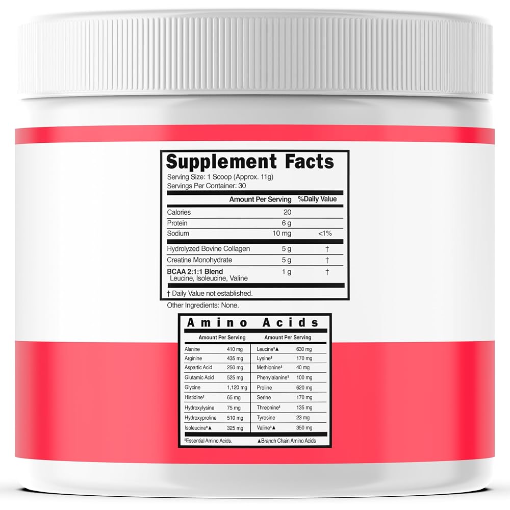 DORADO NUTRITION Creatine Monohydrate Powder with Collagen & BCAA - 30 Servings - image 2