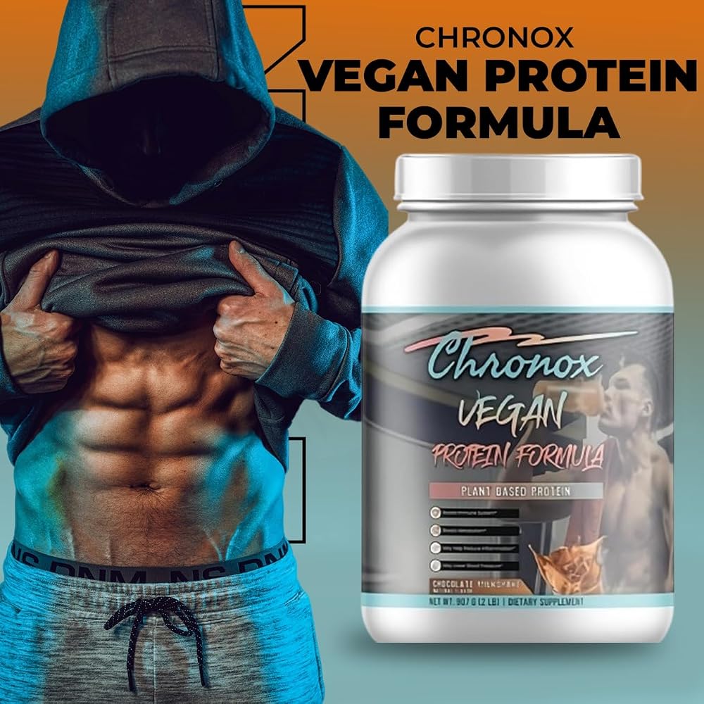 Chronox Vegan Protein Powder Chocolate Flavor - 2 LB - image 4