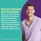 Doctor's Recipes Zinc Complex 50mg Zinc Picolinate - 120 Capsules - image 3