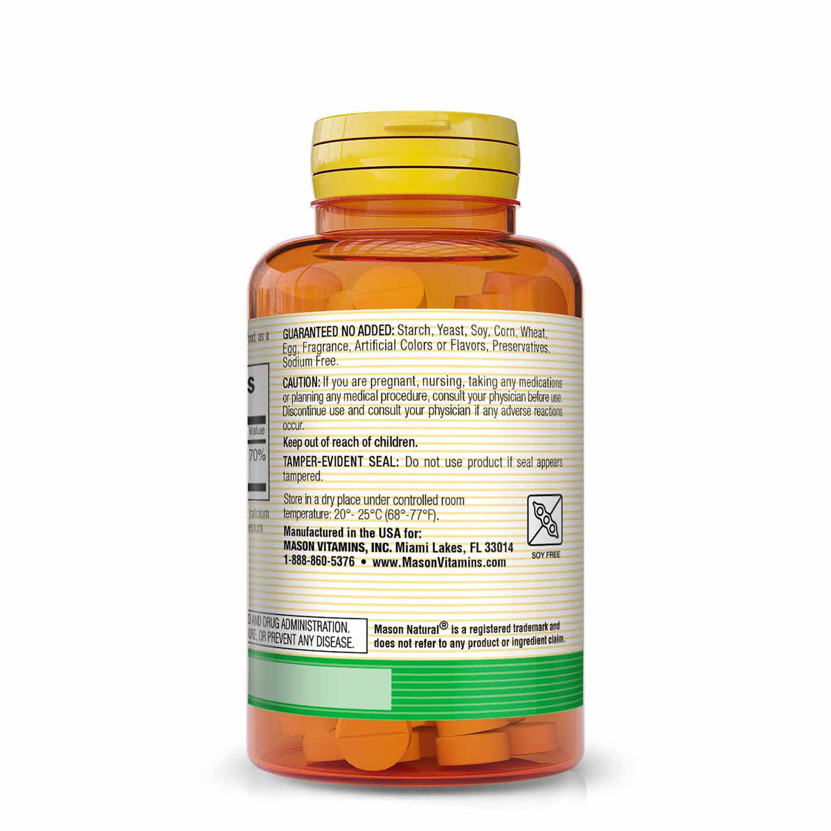 MASON NATURAL Folic Acid 400 mcg Prenatal Supplement - 300 Tablets - image 3