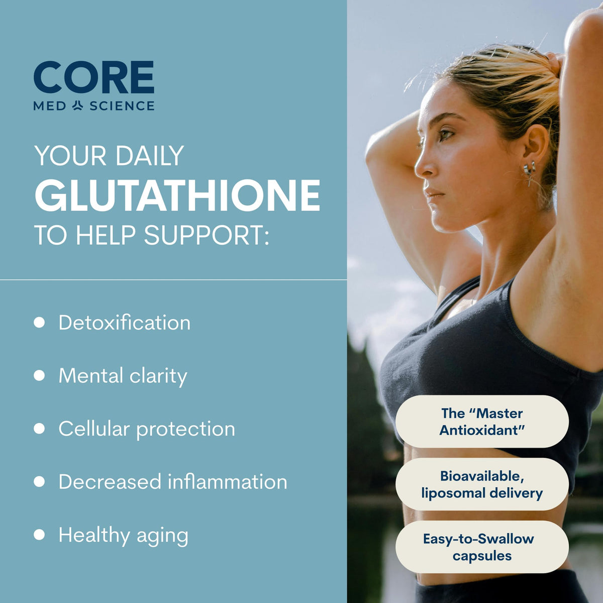 Core Med Science Liposomal Glutathione 500mg - 60 Softgels - image 2
