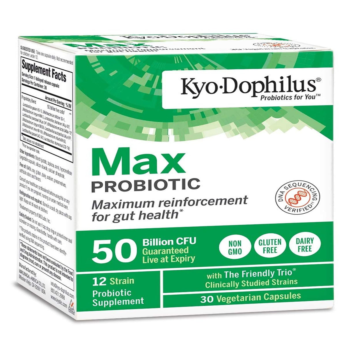 Kyo-Dophilus Max Probiotic 50 Billion CFU - 30 Capsules
