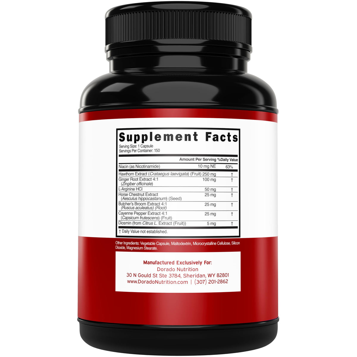 DORADO NUTRITION Blood Circulation Supplement - 150 Capsules - image 2