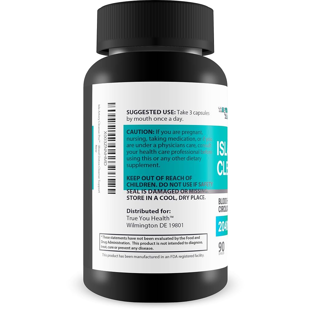 True You Health Isla Artery Cleanse Pro - 90 Capsules - image 3