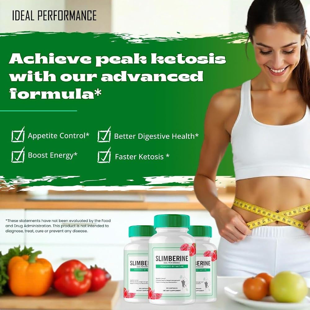 IDEAL PERFORMANCE Slimberine Keto Capsules Advanced Formula - 300 Count - image 5