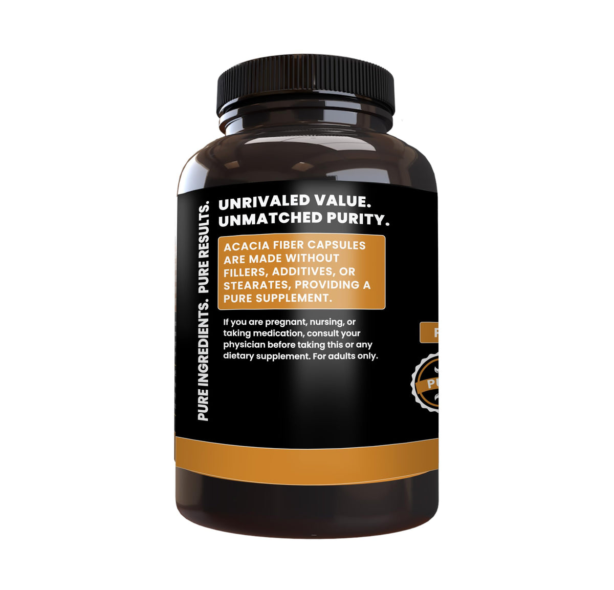 PURE ORIGINAL INGREDIENTS Acacia Fiber Capsules - 365 Capsules - image 3