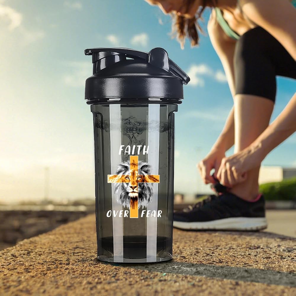 generic Shaker Cup,Fashion Theme Pattern Shaker Bottle Leak-proof