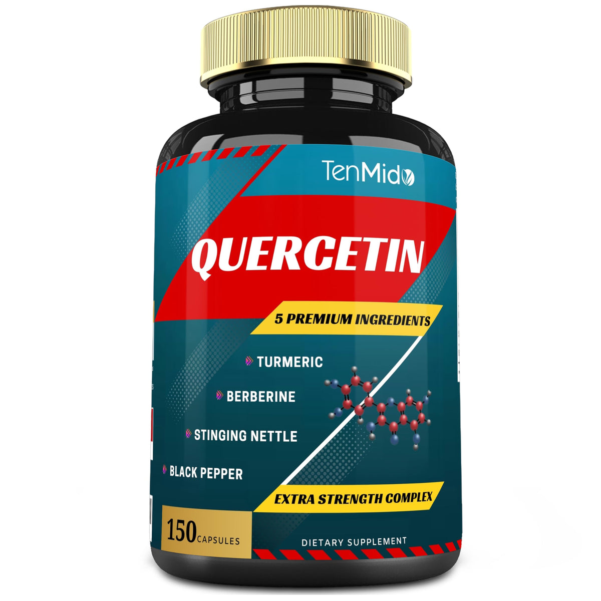 Tenmido Quercetin Supplements Immune & Heart Health - 150 Capsules