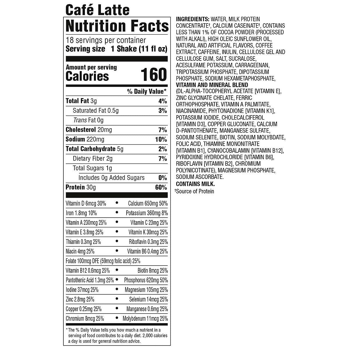 Premier Protein 30g Protein Cafe Latte Shake - 18 Pack - image 3