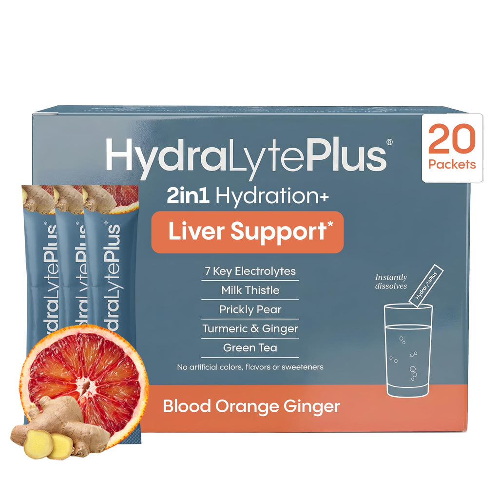Hydralyte Plus Liver Support Hydration Packets - 7 Electrolytes