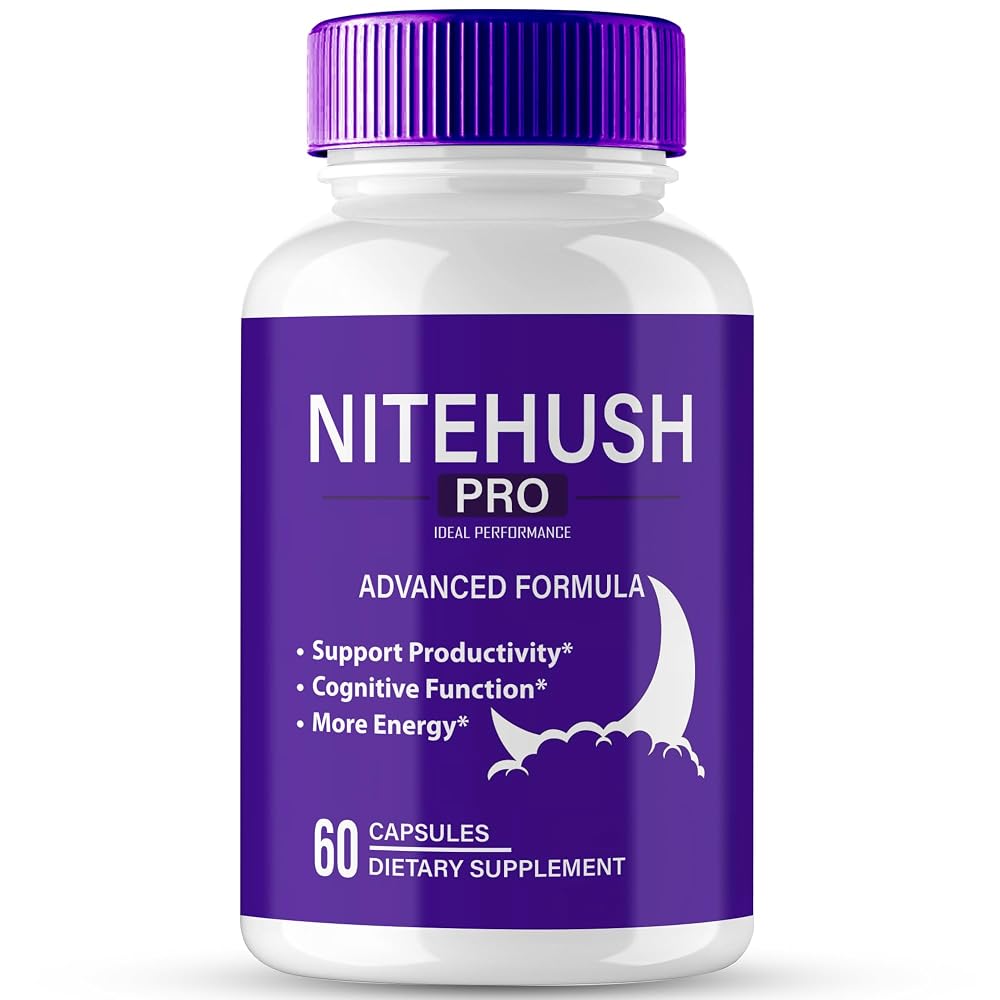 IDEAL PERFORMANCE Nite Hush Pro Brain Supplements Memory & Focus - 60 Capsules